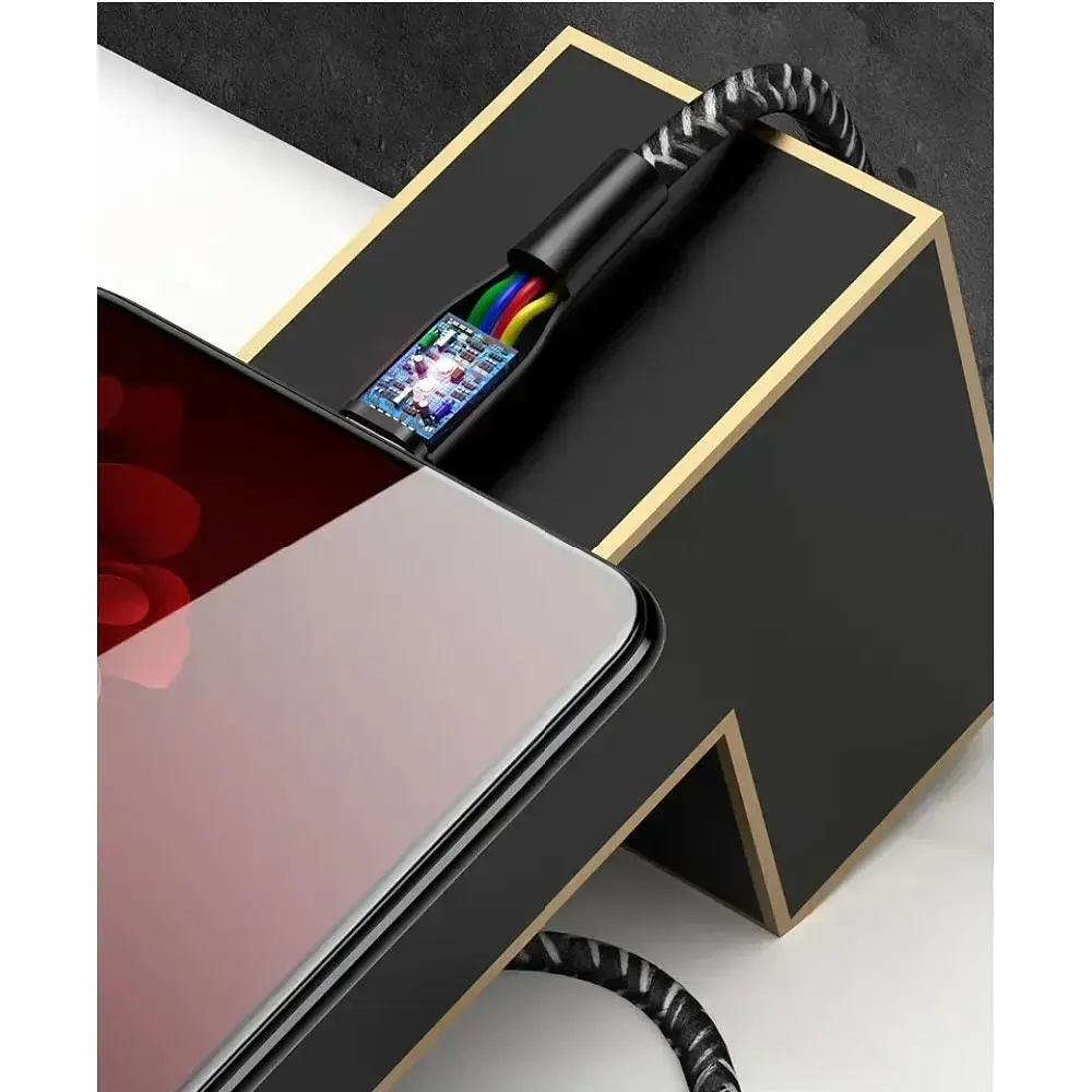 Кабель Usams U41 Braided USB-A to Micro-USB 2A 3m Black [138960] - фото 5