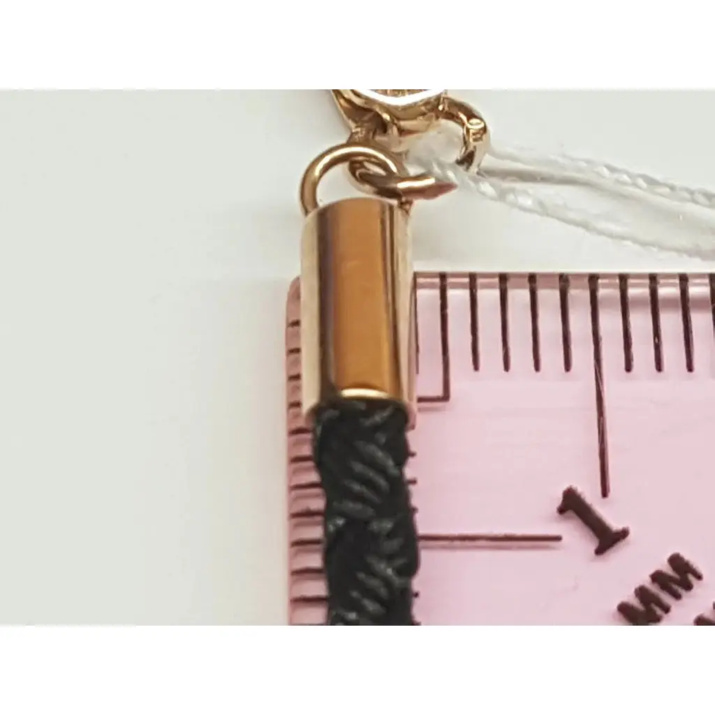 Ювелирный шнурок из текстиля Tango с золотыми вставками. 950059 60 - фото 4