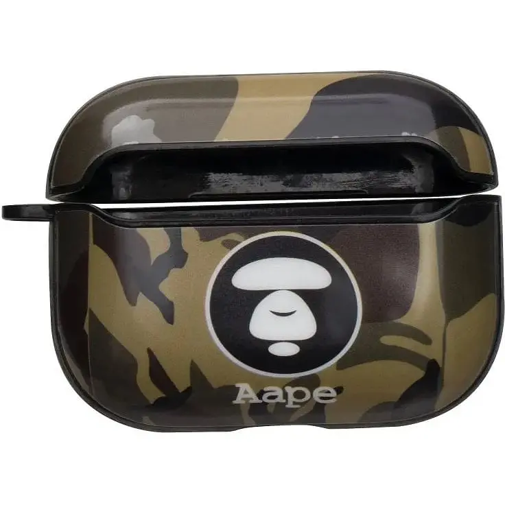 Футляр для навушників Airpods Pro Glossy Brand Aape green