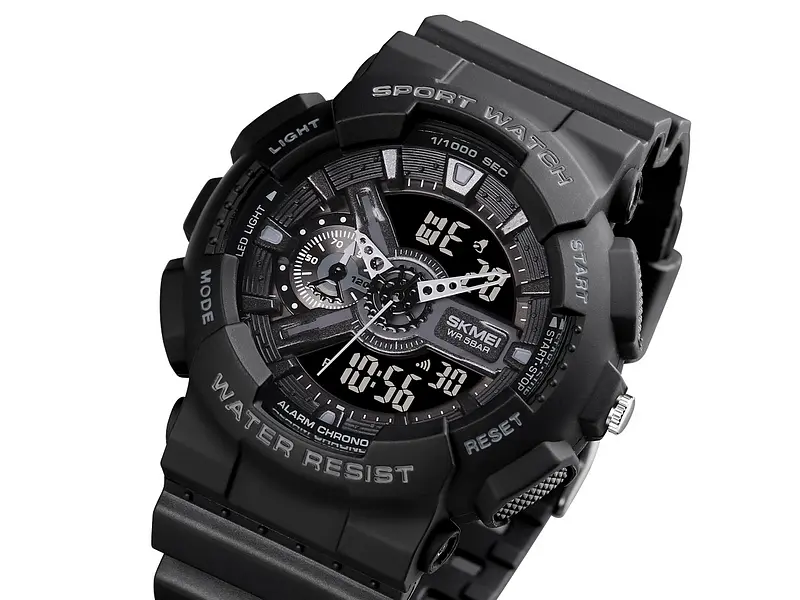 Чоловічий наручний годинник 1688 All Black. Skmei acs0030629 - фото 4