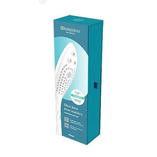 Насадка-стимулятор для душу 2в1 Womanizer Wave White, масажер для інтимних зон - фото 8