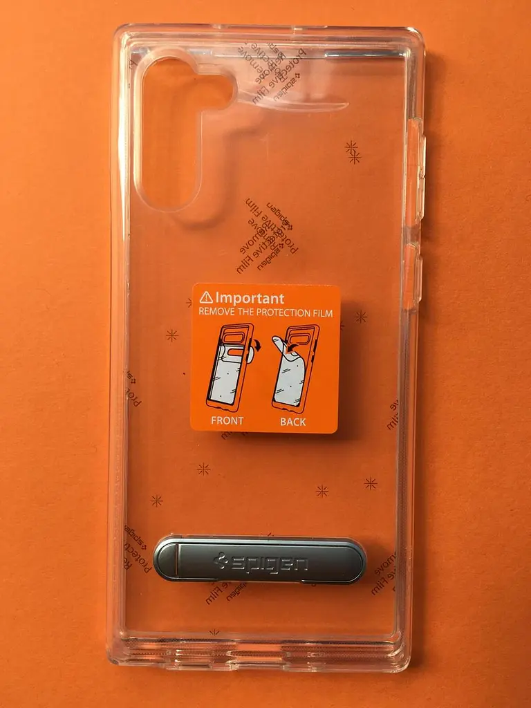 Чохол прозорий із підставкою Spigen Ultra Hybrid S для Samsung Galaxy Note 10 Crystal Clear - фото 5