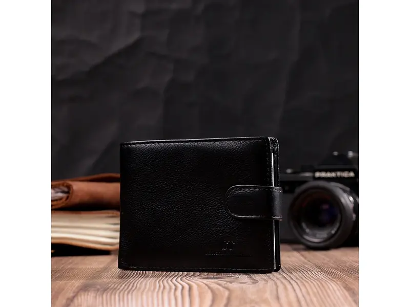 Чоловічий шкіряний гаманець ST Leather 12.5х10х2 см acs0028282 - фото 7