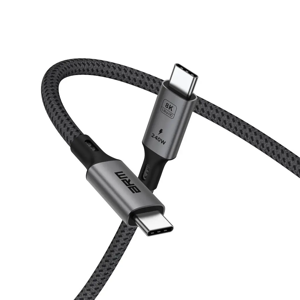 Дата кабель USB-C to USB-C 1.0m USB4 40Gbps 240W 8K60Hz black Armorstandart (ARM81921) - фото 6