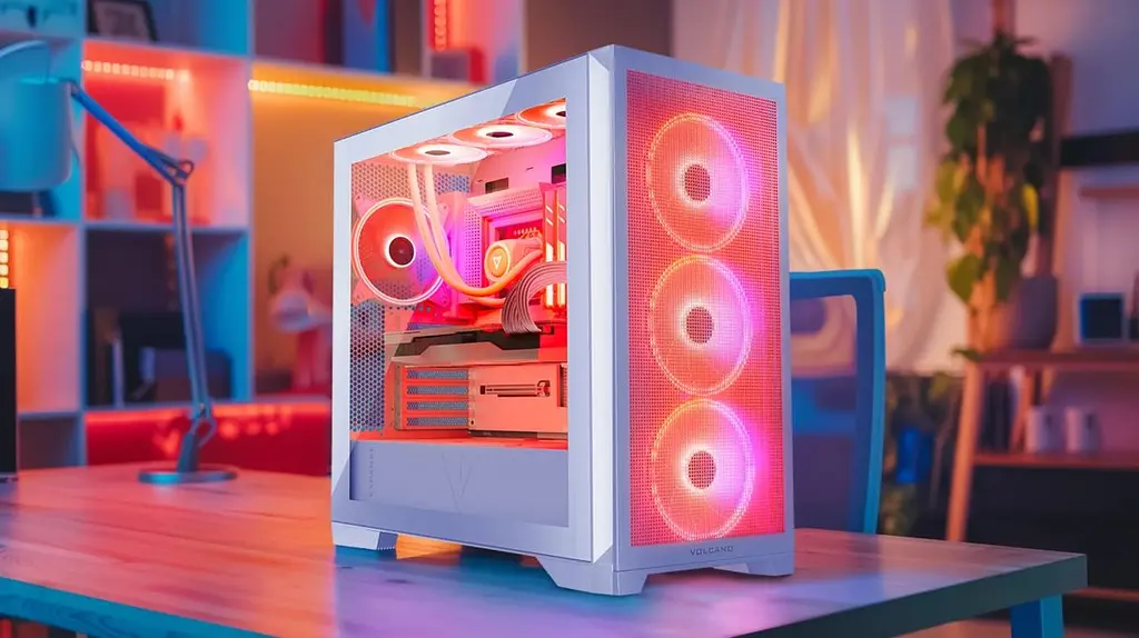 Корпус Modecom VOLCANO EXPANSE S ARGB 4x140 мм fans MIDI USB 3.0x2+TYPE-C WHITE без БЖ ATX (AT-EXPANSE-SG-20-000000) - фото 4