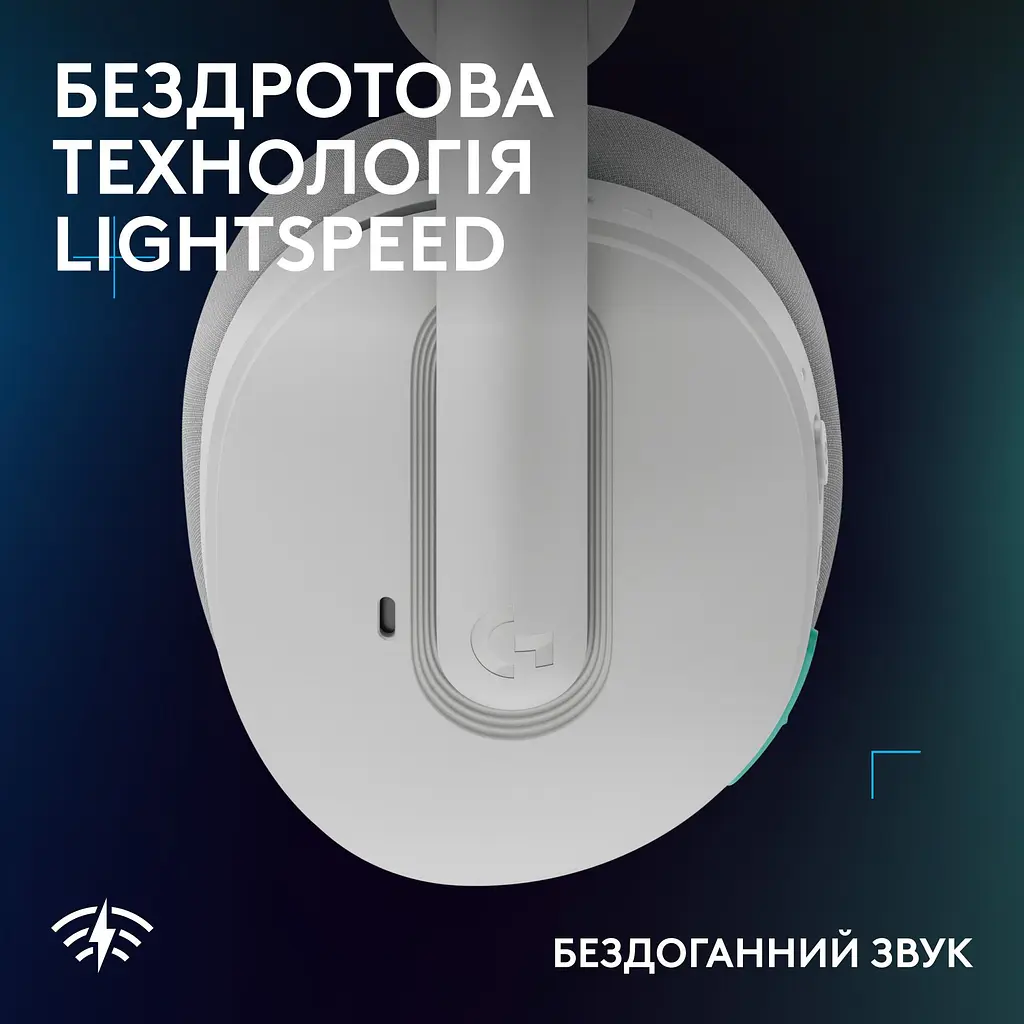 Ігрові навушники Logitech G325 Lightspeed Wireless White (981-001531) [158922] - фото 6