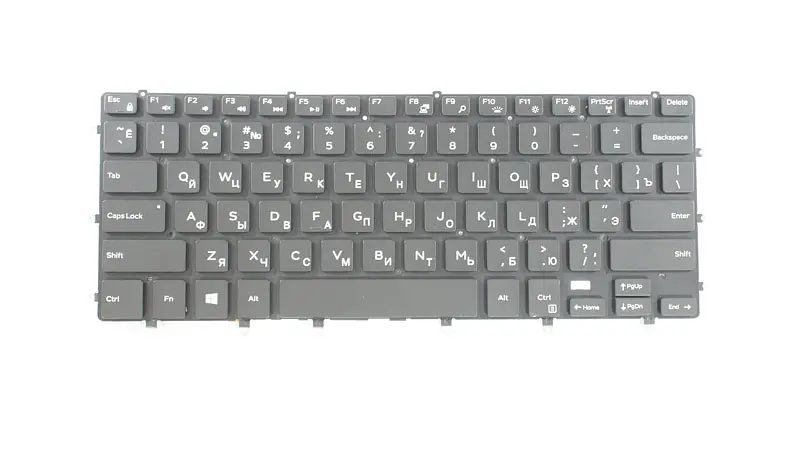 Клавіатура для ноутбука DELL (XPS: 15 9550) rus, black, без фрейма, підсвічування клавіш - фото 2