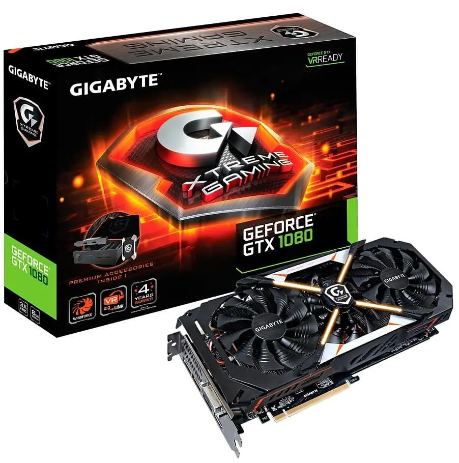 Відеокарта Gigabyte GTX 1080 8Gb Xtreme Gaming Premium Pack (GV-N1080XTREME-8GD-PP) (GDDR5X, 256 bit, PCI-E 3.0 x16) Б/в - фото 6