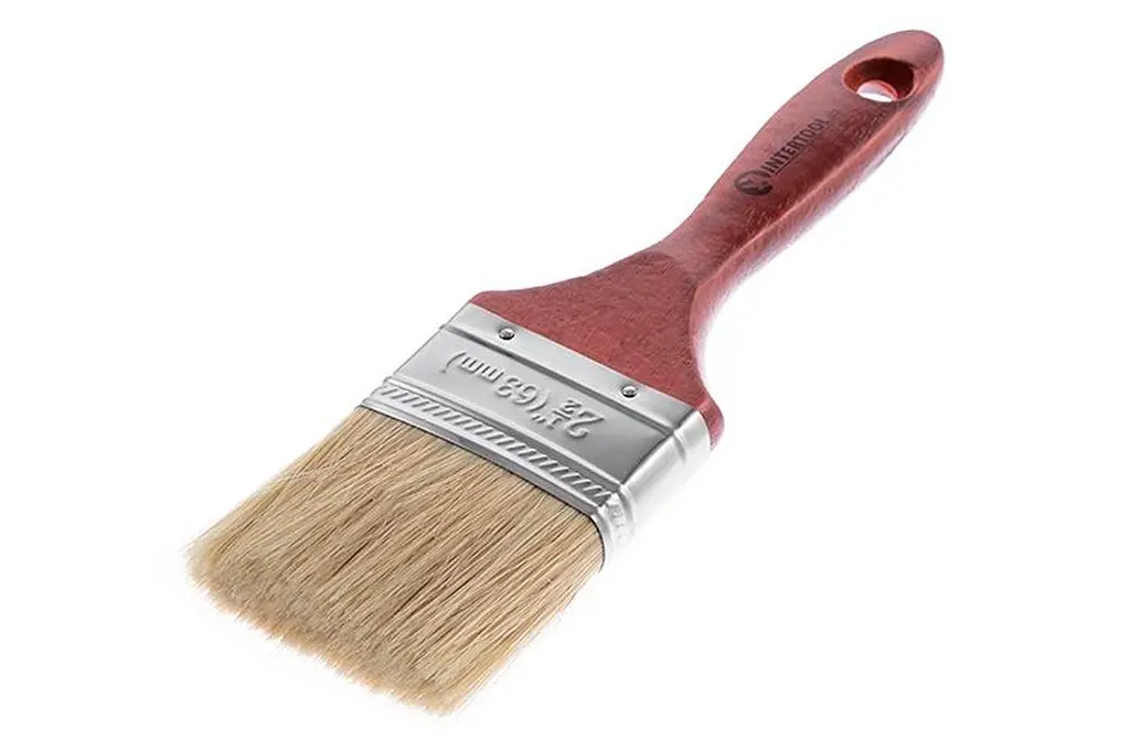 Пензель малярський плоский Intertool англійський 2.5" KT-1063 - фото 4