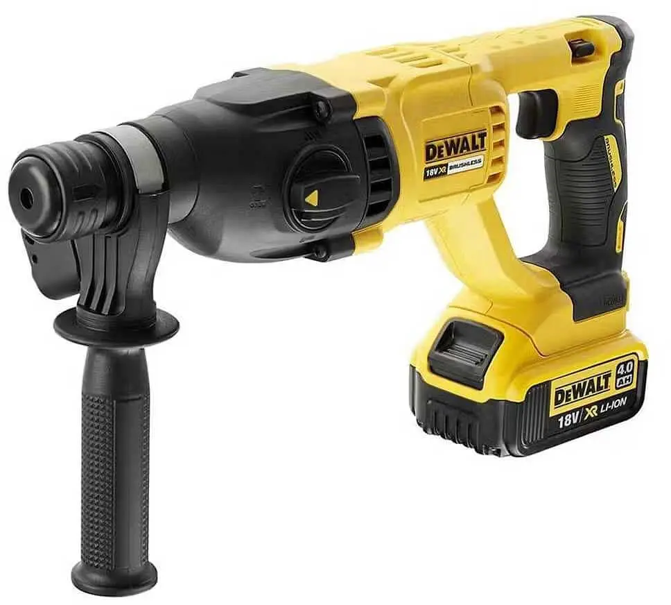DeWALT Перфоратор акумуляторний DeWalt SDS PLUS 18В XR Li-Ion акб 1х4А·рік 2.6Дж 0-5500уд/хв 0-1500об/хв 3 режими кейс 2.88кг - фото 3