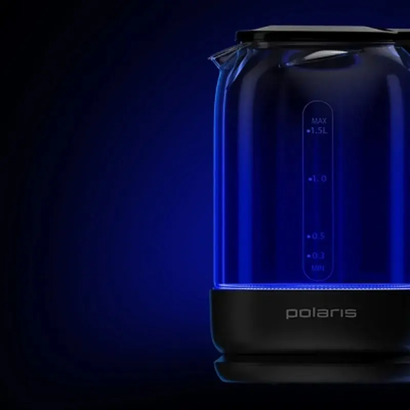 Електрочайник Polaris PWK 17107CGLD WIFI IQ Home чорний - фото 6