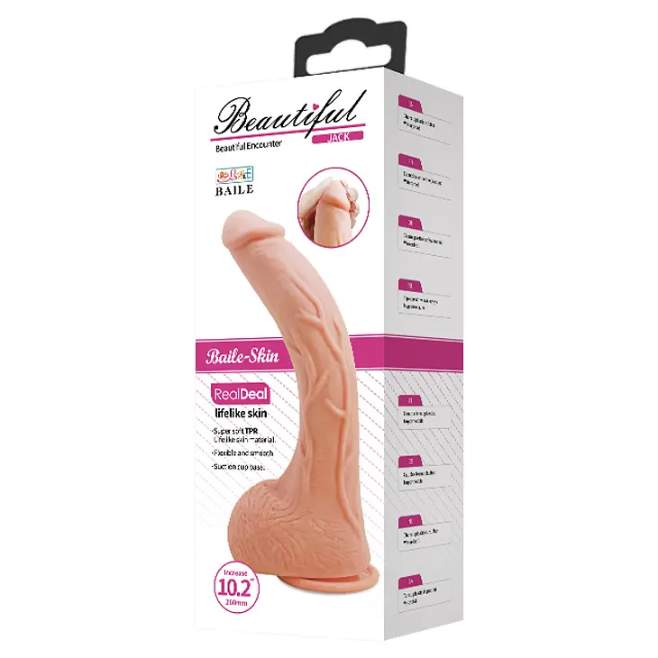 Фалоімітатор з мошонкою BAILE- Beatiful JACK 10,2 Baile BW-008039NR 100400 - фото 6