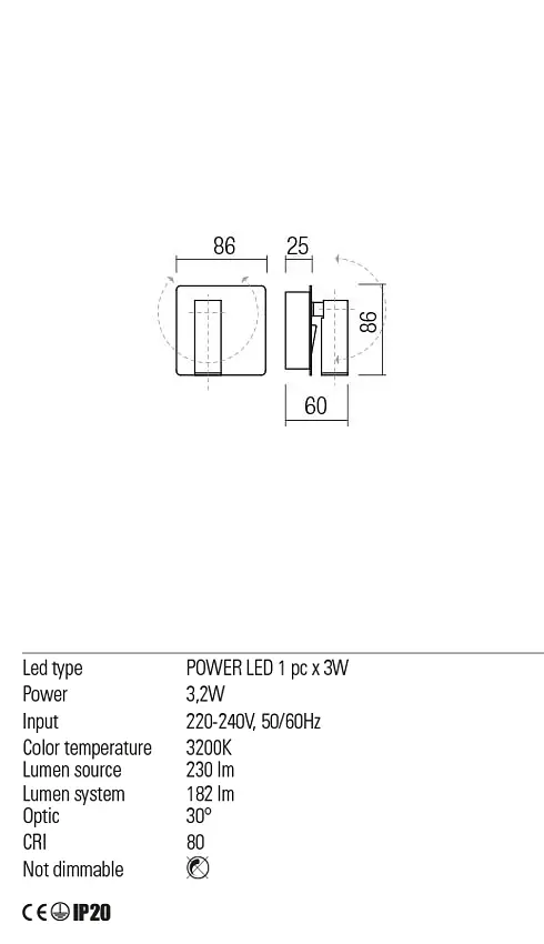 Бра Redo TOMIX AP LED 1x3W 3000K SWH (5.1.2) 01-2338 - фото 3