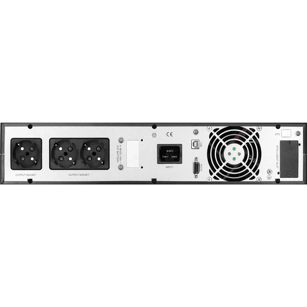 Источник бесперебойного питания 2E OD2000RT, 2000VA/1800W, RT2U, LCD, USB, 4xSchuko - фото 4