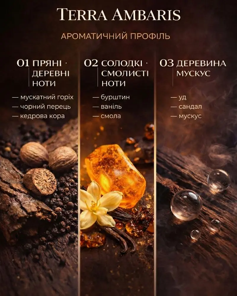 Парфум чоловічий Franterro Terra Ambaris 50 мл (FRN-1010) - фото 2