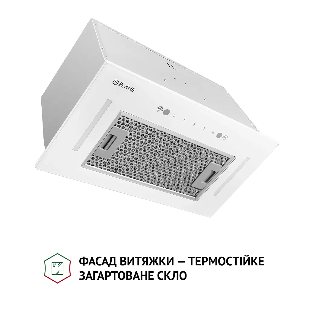 Витяжка повновбудована Perfelli BIS 58844 WH 1200 LED - фото 2