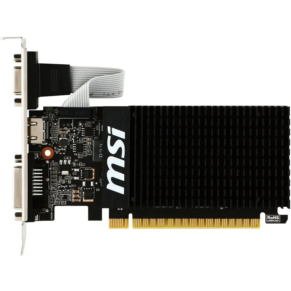 Відеокарта MSI GT 710 2Gb (GT 710 2GD3H LP) (GDDR3, 64 bit, PCI-E 2.0 x16)