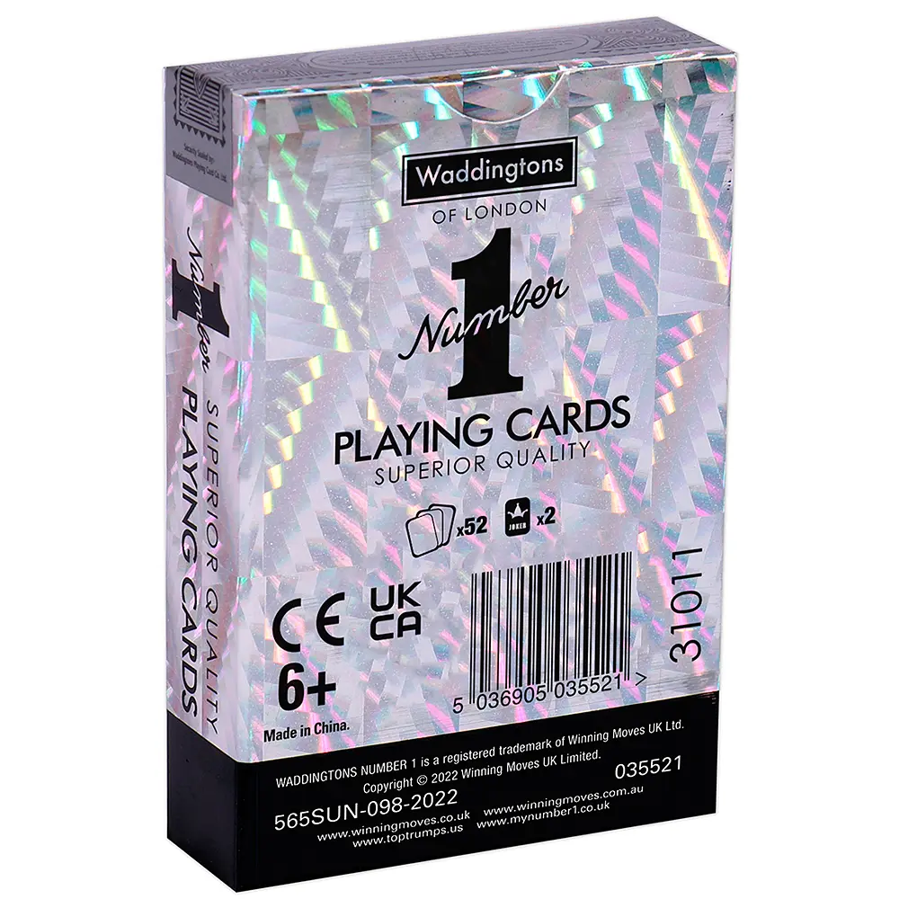 Игральные карты WADDINGTONS No.1 Playing Cards - Platinum - фото 3