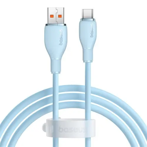 USB кабель Baseus Pudding Series Fast Charging Cable USB to Type-C 100W 1.2m синій P10355703311-00