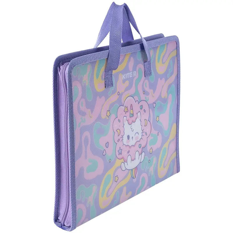 Папка-портфель Kite Rainbow Catcorn на блискавці A4 (K24-202-1) - фото 3