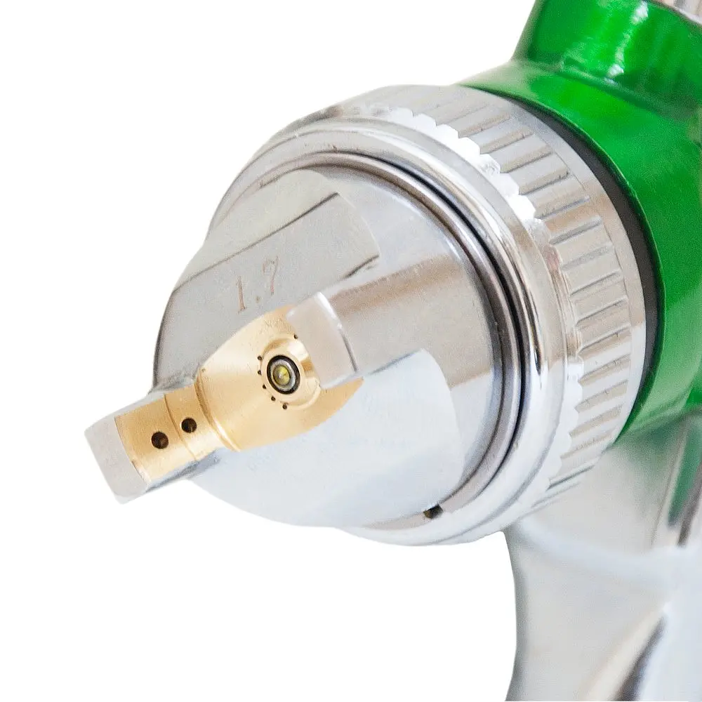 Фарборозпилювач Sigma HVLP 1.7 мм з верхнім баком 600 мл Green (6812111) - фото 2