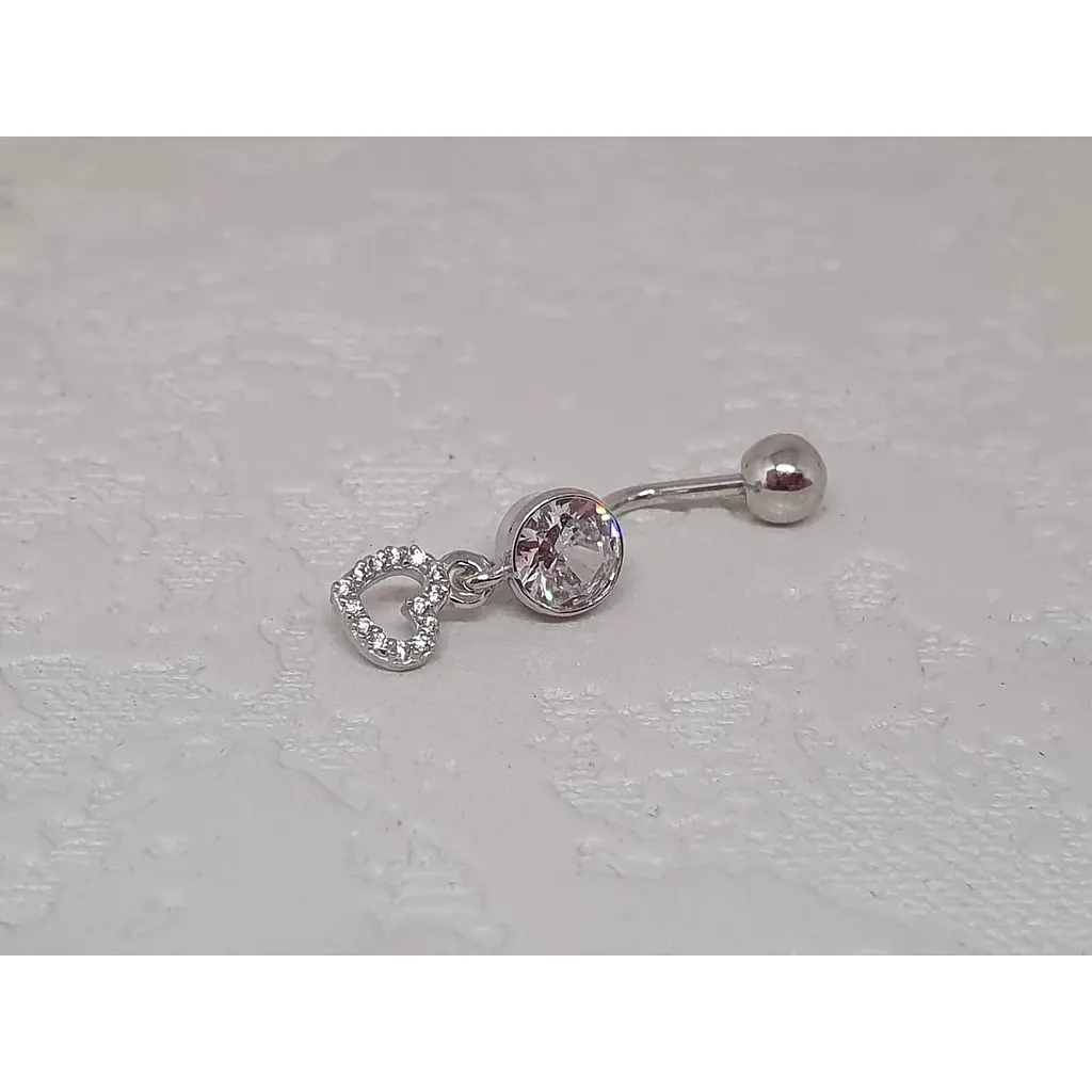 Серебряная серьга для пирсинга пупка Umax. 7034U - фото 2