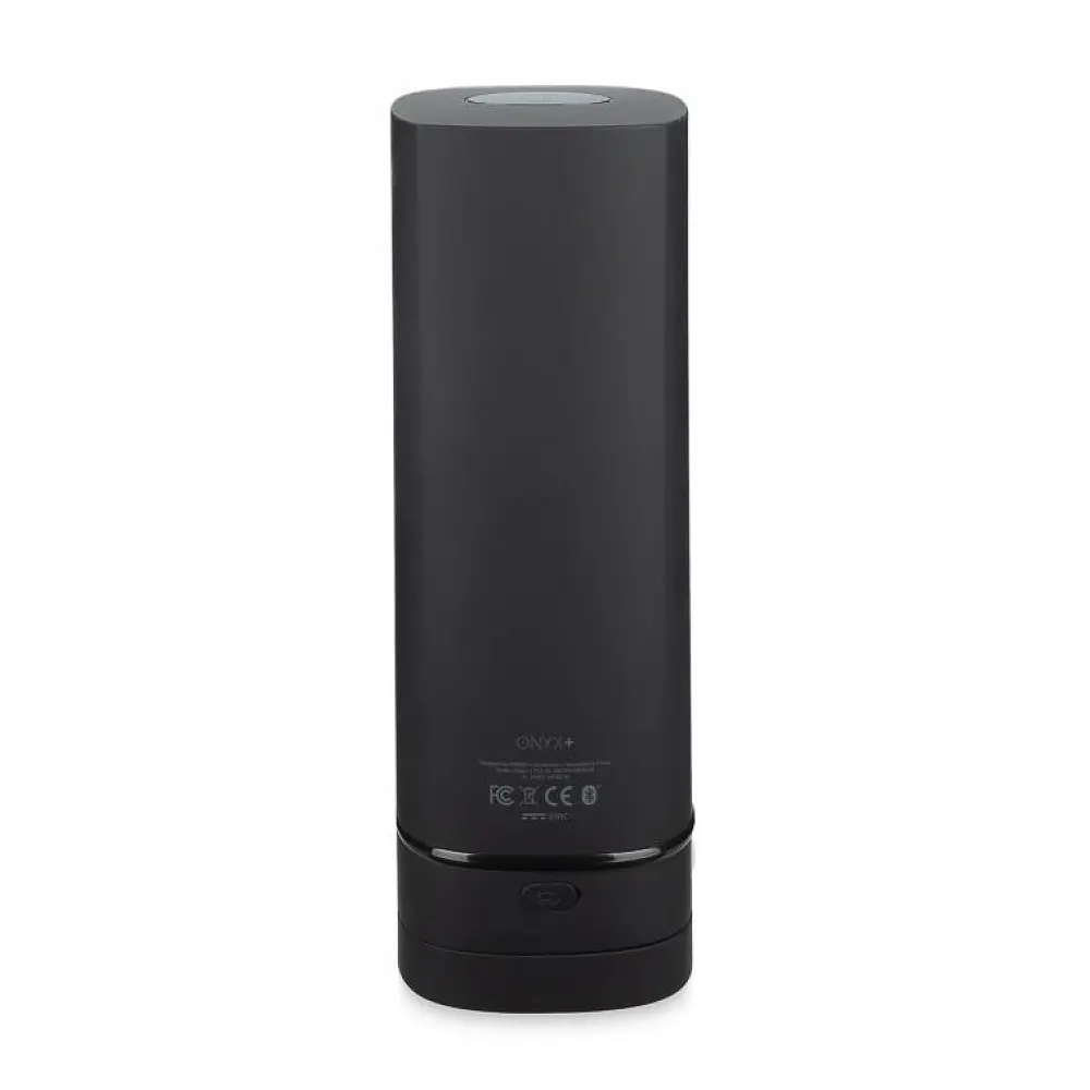 Мастурбатор Kiiroo Onyx+ з теледильдонікою, 10 кілець, що стискаються, 17.5х5 см - фото 2