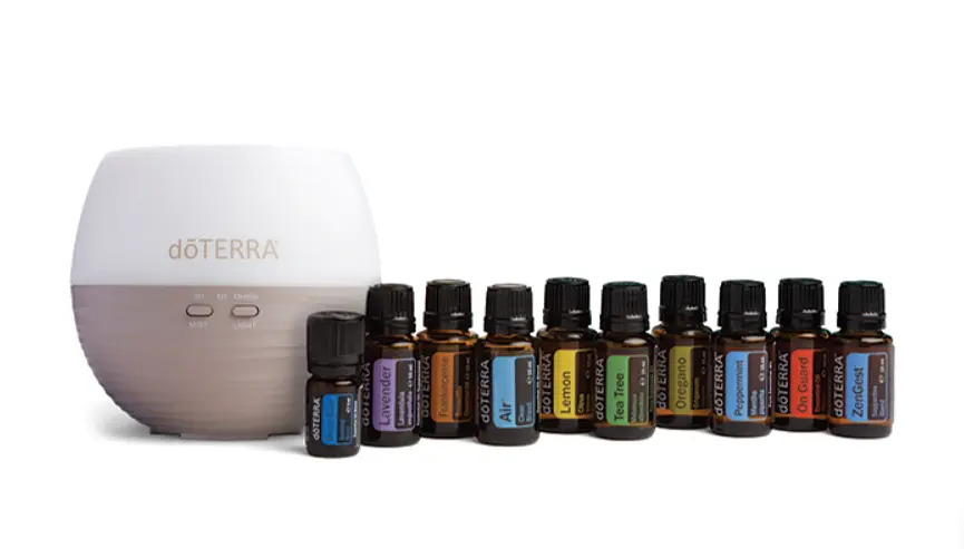 Набір ефірних олій Home Essentials doTERRA з дифузором Petal 2.0 набір для дому та ароматерапії - фото 2