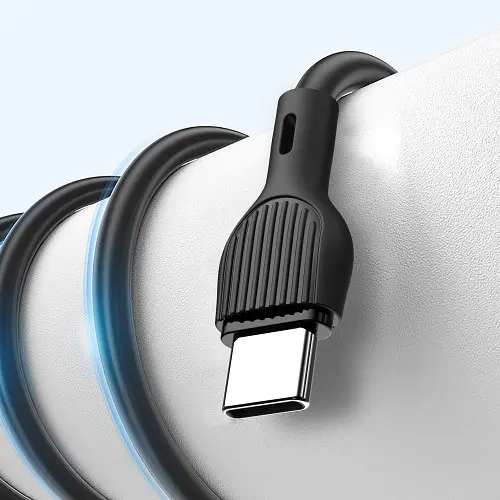 Кабель XO NB200 USB cable для Type-c 2.1A/1M Чорний - фото 5