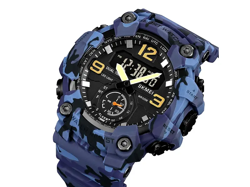 Чоловічий наручний годинник 1965CMBU Camo Blue Skmei acs0030457 - фото 3
