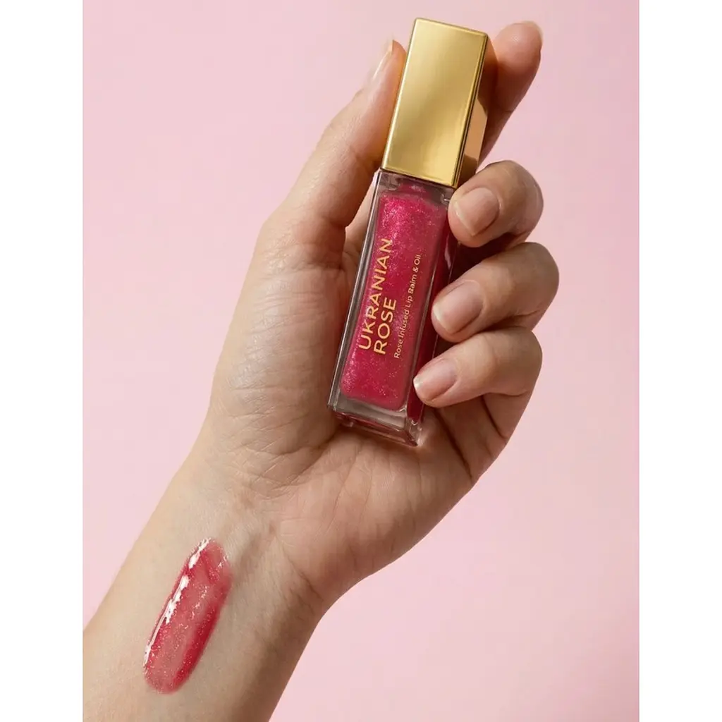 Олійка-блиск для губ Raspberry Rose Ukrainian Rose 7 мл - фото 3