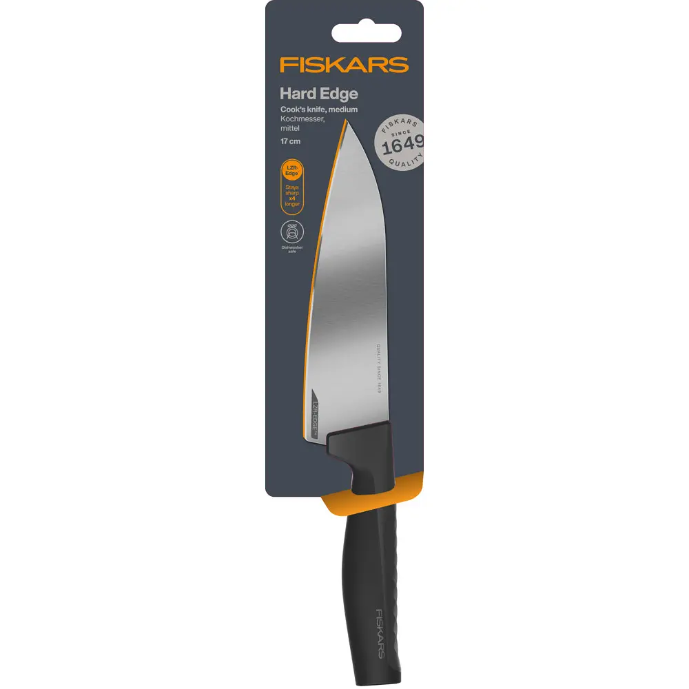 Ніж для шеф-кухаря середній Fiskars Hard Edge 17 см (1051748) - фото 3