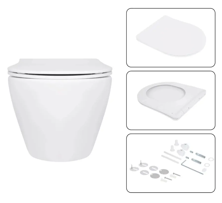 Набір Q-tap Nest 4 в 1 підвісний унітаз Jay Ultra Quiet 520x360x320 + комплект інсталяції QT07335175W48195 - фото 6