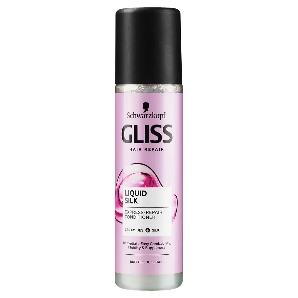Експрес-кондиціонер Gliss Liquid Silk для ламкого та тьмяного волосся 200 мл - фото 3
