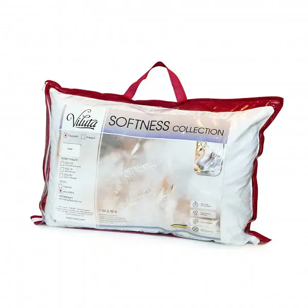 Подушка з лебединим пухом Viluta Soft 21399 40х60 см біла - фото 2