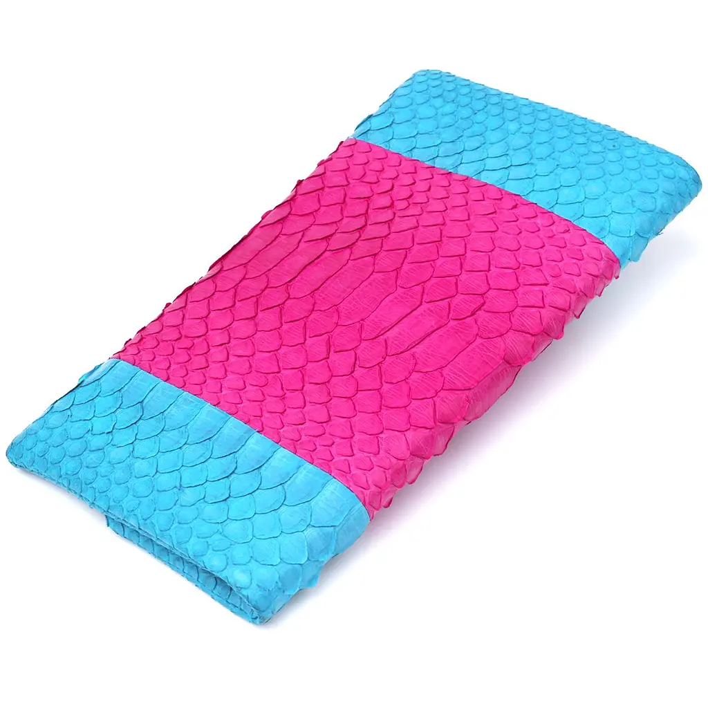 Яскравий жіночий клатч Snake Leather s_14993 рожевий - фото 2