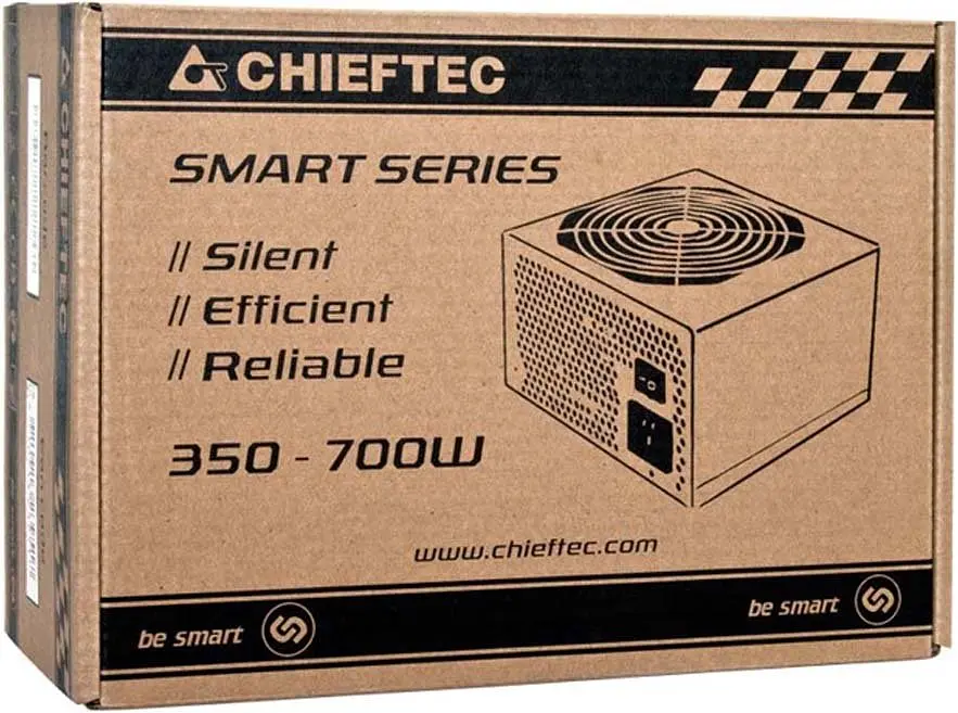 Chieftec Блок живлення Smart (500W), >85%, 120мм, 1xMB 24pin(20+4), 1xCPU 8pin(4+4), 2xMolex, 3xSATA, 1xPCIe 8pin(6+2) - фото 4