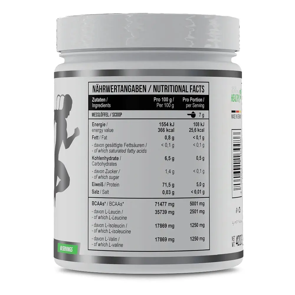 Амінокислота BCAA Healthy BCAA Instant, 420 грам - Персиковий чай з льодом - фото 2