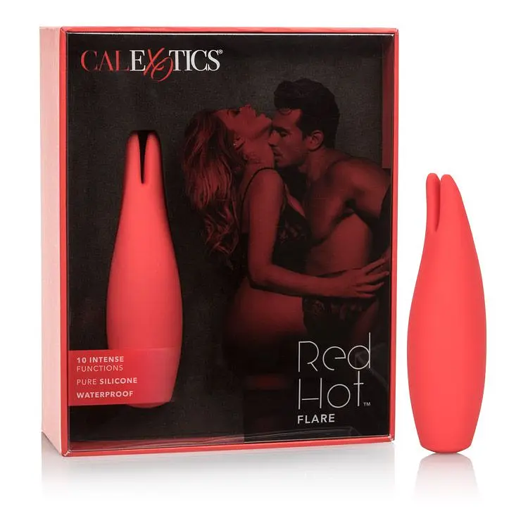 Вибратор для клитора CalExotics Red Hot Flare 11.5 см красный - фото 5