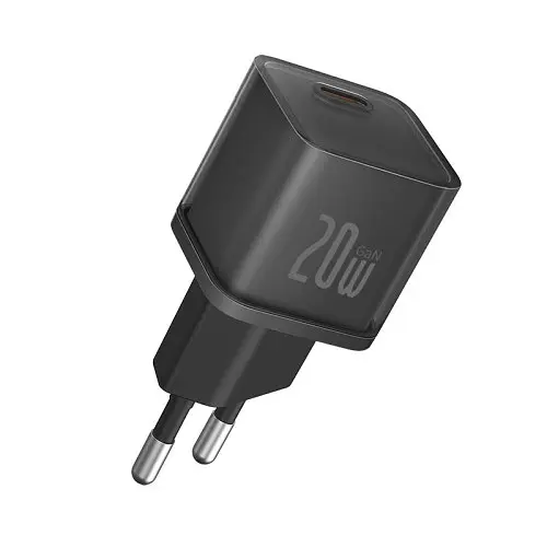 Сітчасте зарядне пристрій Baseus GaN5S Fast Charger 1C 20W EU чорний P10162503113-00 - фото 3