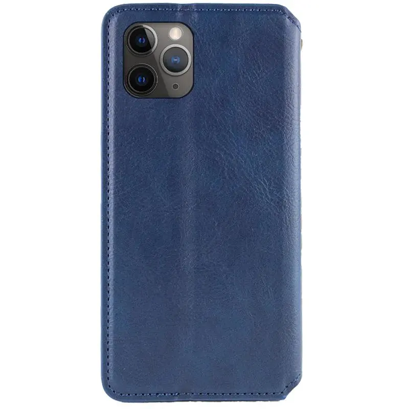 Шкіряний чохол-книжка GETMAN Cubic (PU) для Apple iPhone 12 Pro / 12 (6.1) Синій - фото 3