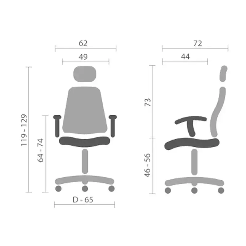 Офісне крісло Аклас Доріан BL TILT Чорний (K-01 black OS-3000 Black) (00143999) - фото 12