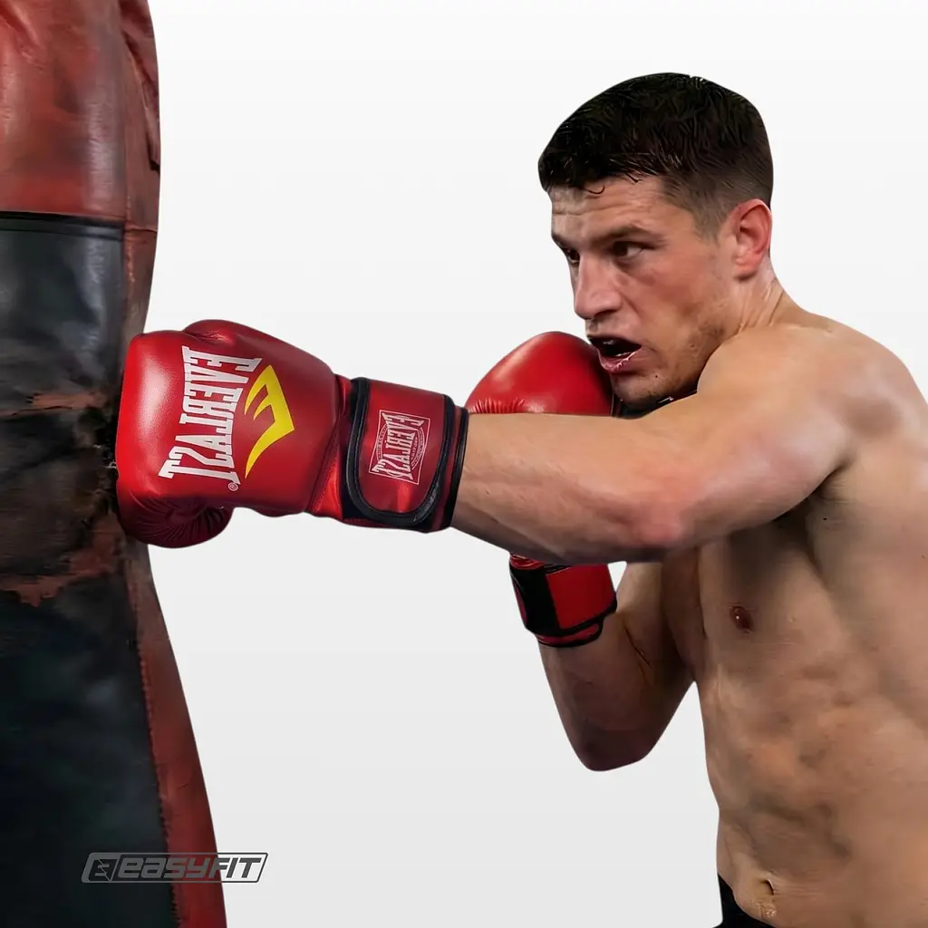 Боксерские перчатки Everlast 6 унций (6 oz) красные - фото 2
