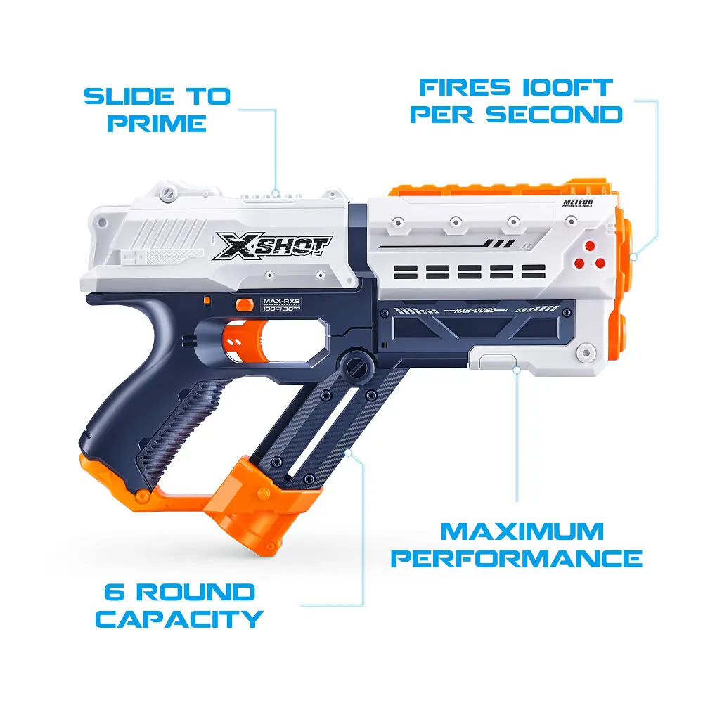 Скорострільний бластер Zuru X-Shot Excel New Chaos Meteor, 12 куль (36282R) - фото 3