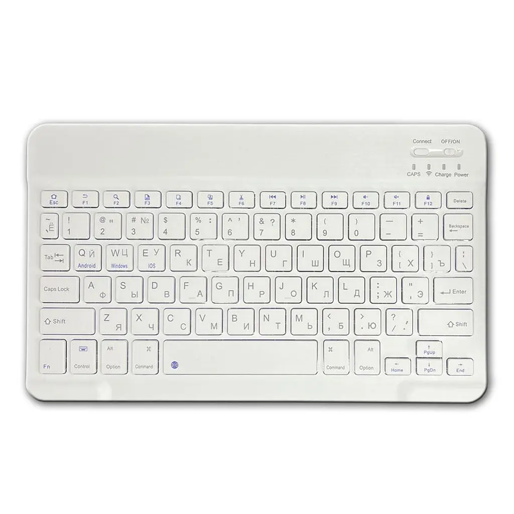 Беспроводной комплект Primo NB01 Bluetooth клавиатура и мышка White - фото 3