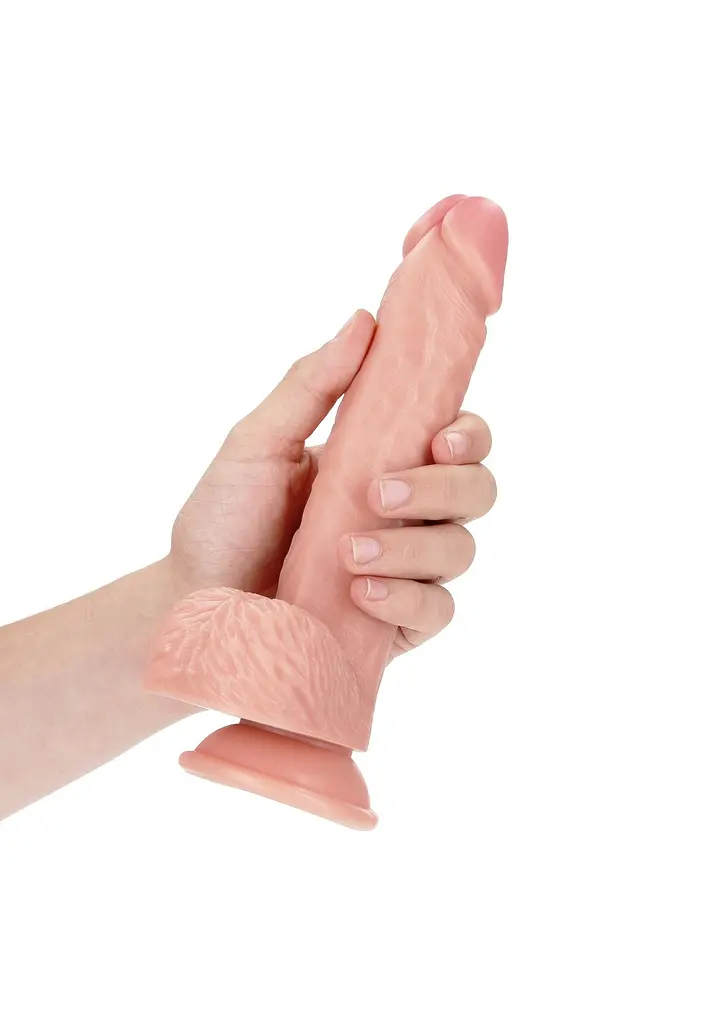 Фалоімітатор RealRock Straight 8" 20,5 см (тілесний) - фото 10