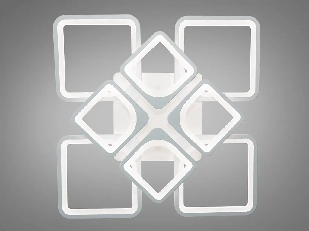 Современная светодиодная кухонная люстра с пультом, 135 Вт, белая - фото 2