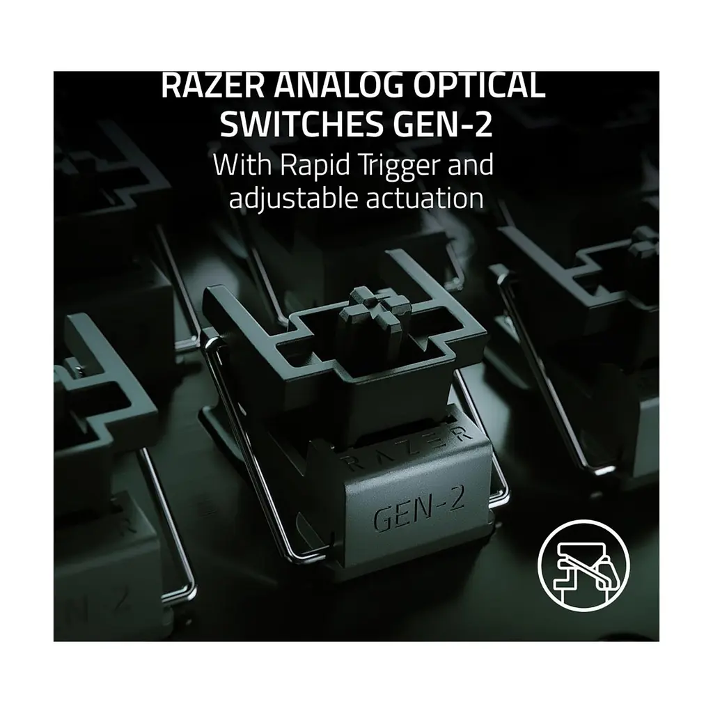 Клавіатура Razer Huntsman V3 Pro TKL USB UA Black (RZ03-04980100-R3M1) - фото 6