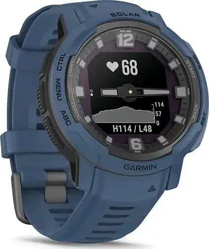Смарт-часы Garmin Instinct Crossover Solar Tidal Blue (010-02730-12/02) - фото 5