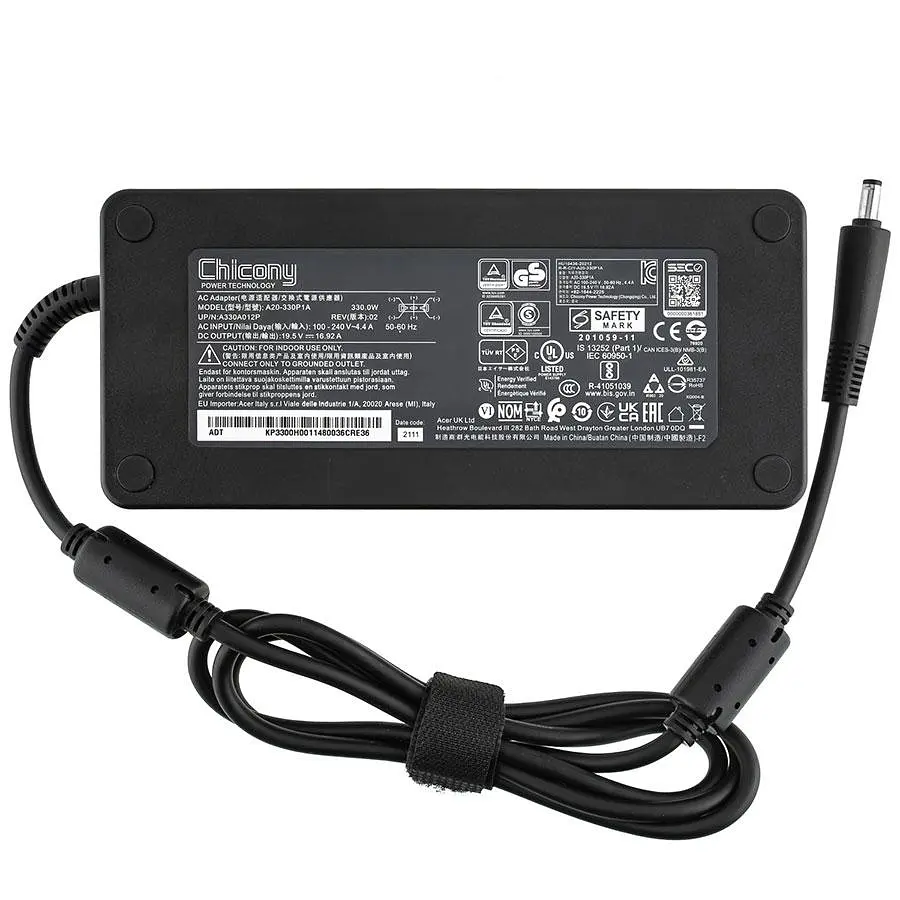 Блок живлення для ноутбука Acer 19.5V 16.9A 330W 5.5*1.7мм чорний RECTANGULAR - фото 2